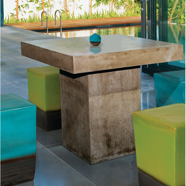 SeasonalLiving Phil Concrete Bar Table Perigold